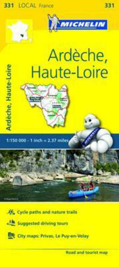 Michelin local Map: France blad 331: Ardeche, Haute Loire - Michelin - Boeken - Michelin - 9782067210516 - 30 juni 2018