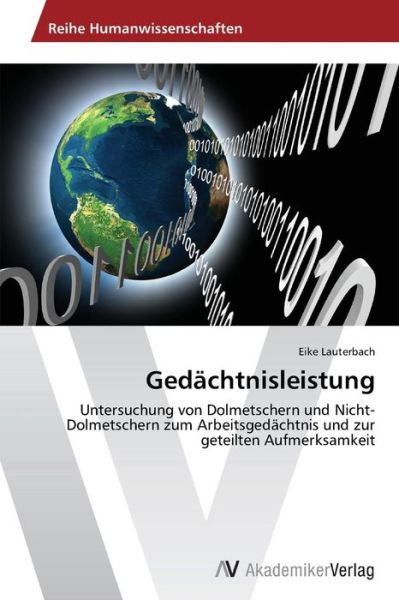 Cover for Lauterbach Eike · Gedachtnisleistung (Paperback Book) (2012)