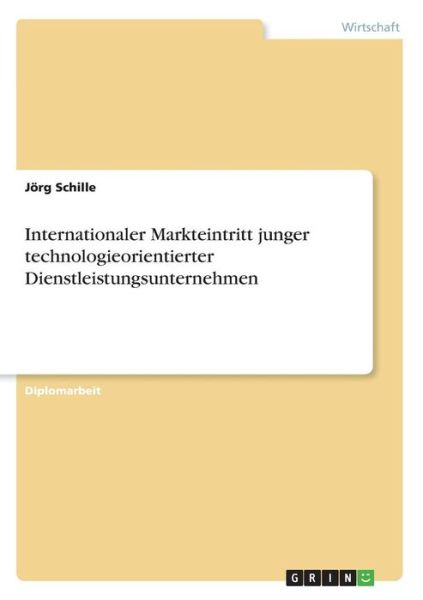 Cover for Schille · Internationaler Markteintritt j (Book) (2017)