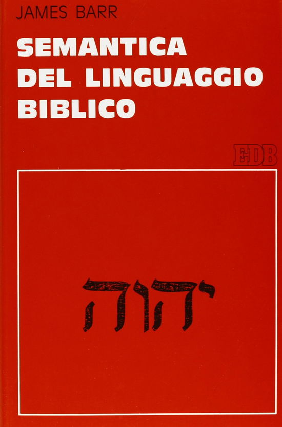 Cover for James Barr · Semantica Del Linguaggio Biblico (CD)