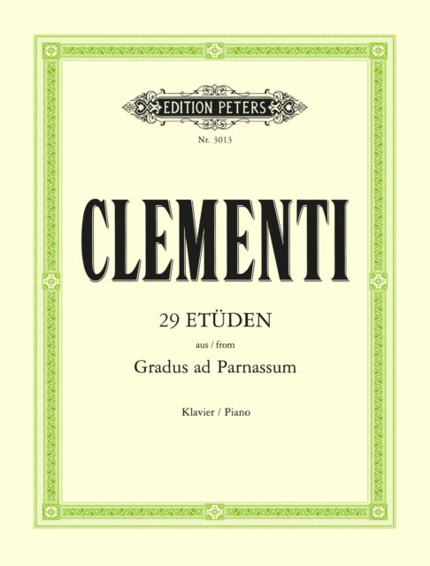 29 Studies from 'Gradus ad Parnassum' - - Bøger - Edition Peters - 9790014013516 - 12. april 2001