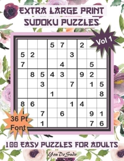 Cover for Youdosudo · Extra Large Print Sudoku Puzzles (Paperback Book) (2020)