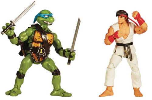 Cover for Playmates · Tmnt vs Street Fighter Leonardo vs Ryu 2pk af (Net (MERCH) (2024)