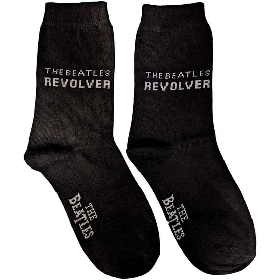 Cover for The Beatles · The Beatles Ladies Ankle Socks: Revolver (UK Size 4 - 7) (CLOTHES) [Black - Ladies edition]