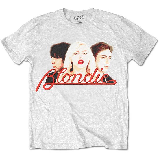 Cover for Blondie · Blondie Unisex T-Shirt: P Lines Halftone (T-shirt) [size XL] [White - Unisex edition]