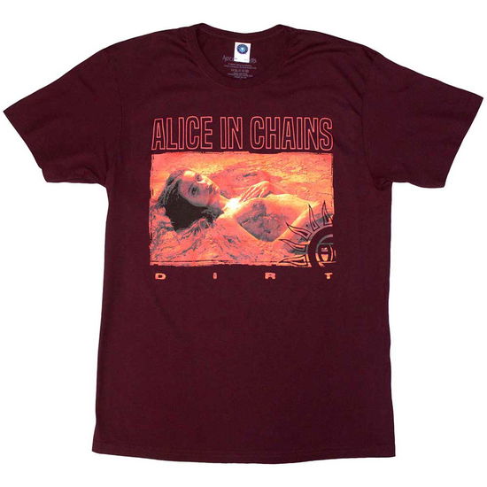 Cover for Alice In Chains · Alice In Chains Unisex T-Shirt: Dirt Orange (Maroon Red) (T-shirt) [size XXL] (2024)