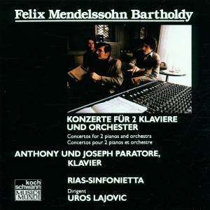 Cover for Felix Mendelssohn Bartholdy · Felix Mendelssohn Bartholdy-concertos for 2 Pianos (CD)