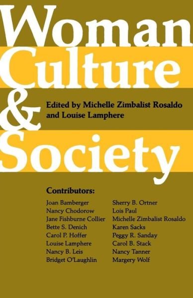 Woman, Culture, and Society - Rosaldo - Livros - Stanford University Press - 9780804708517 - 1 de junho de 1974