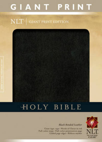 Cover for Tyndale · NLT Holy Bible, Giant Print, Black, Indexed - 400135 (Leather Book) [Black Bonded] (2010)