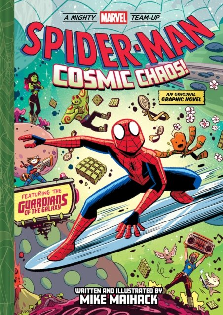 Cover for Mike Maihack · Spider-Man: Cosmic Chaos! (A Mighty Marvel Team-Up): An Original Graphic Novel - A Mighty Marvel Team-Up (Gebundenes Buch) (2024)