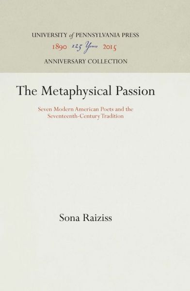 Cover for Sona Raiziss · Metaphysical Passion (Book) (1952)