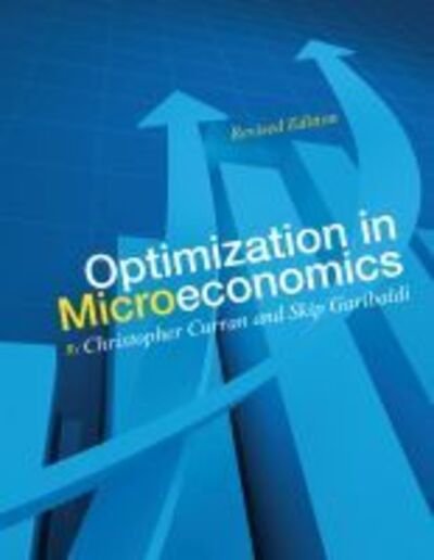 Cover for Christopher Curran · Optimization in Microeconomics (Paperback Book) (2015)