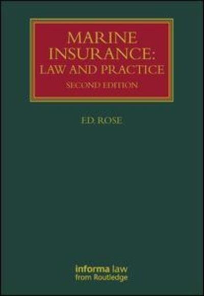 Cover for Francis Rose · Marine Insurance (Gebundenes Buch) (2012)