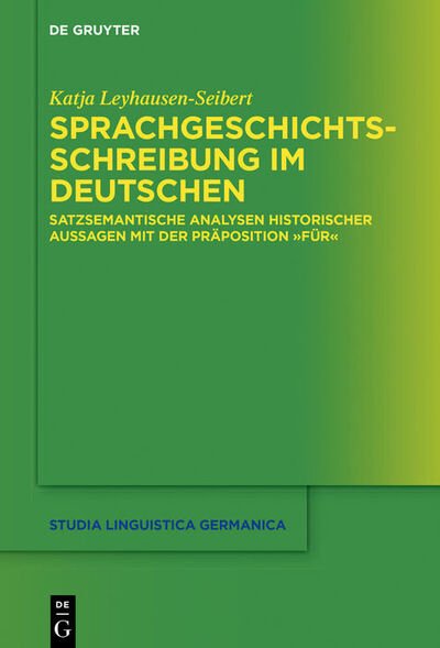 Cover for Leyhausen-Seibert · Sprachgeschichtsschre (Bok) (2021)