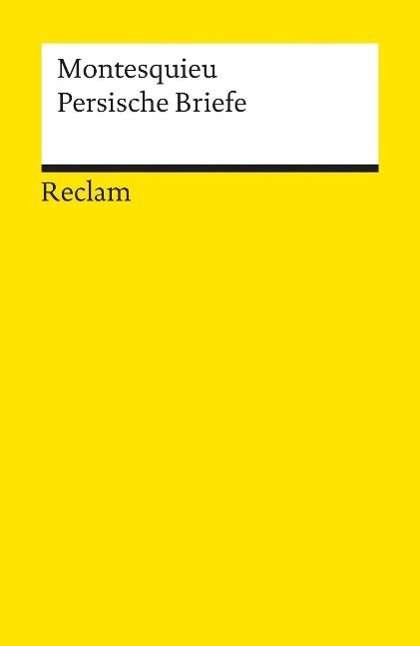 Cover for Charles De Montesquieu · Reclam UB 02051 Montesq.Persische Brief (Bok)
