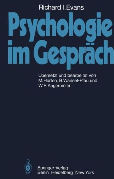 Cover for R I Evans · Psychologie Im Gesprach (Paperback Book) [German edition] (1979)