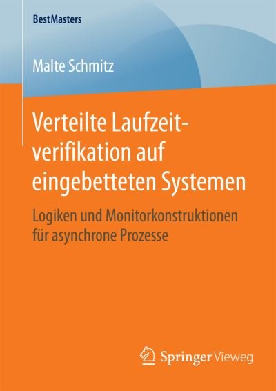 Cover for Schmitz · Verteilte Laufzeitverifikation (Buch) (2016)