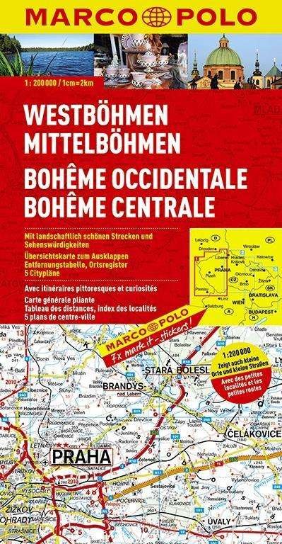 Cover for Mair-Dumont · Marco Polo Czech map 1: West Bohemia, Central Bohemia (Drucksachen) (2009)