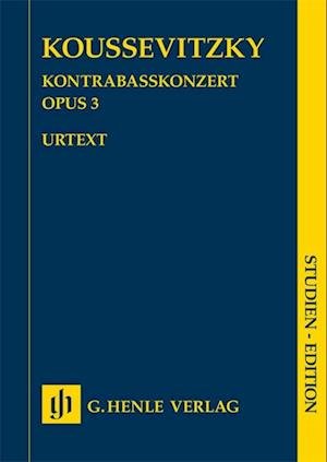 Cover for Serge Koussevitzky · Kontrabasskonzert (Bog)