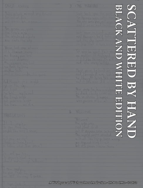 Cover for Wetdryvac · Scattered By Hand: Black and White Edition (Hardcover Book) (2024)