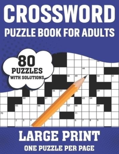 Cover for G Harland Rubio Publishing · Crossword Puzzle Book For Adults (Paperback Bog) (2021)