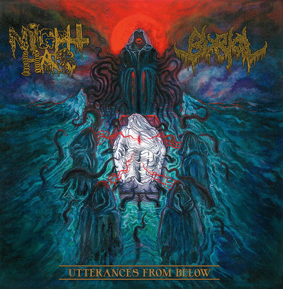 Cover for Night Hag &amp; Burial · Utterances From Below (LP) (2024)