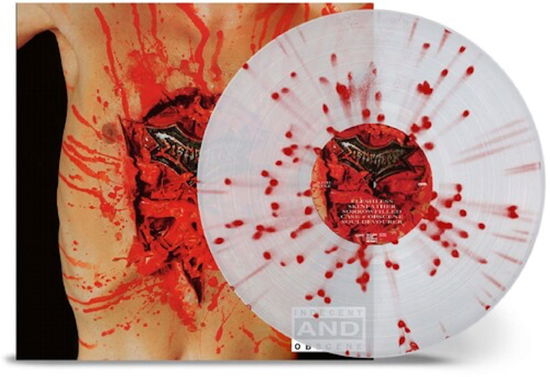 Cover for Dismember · Indecent &amp; Obscene (LP) [Clear &amp; Red Splatter edition] (2023)