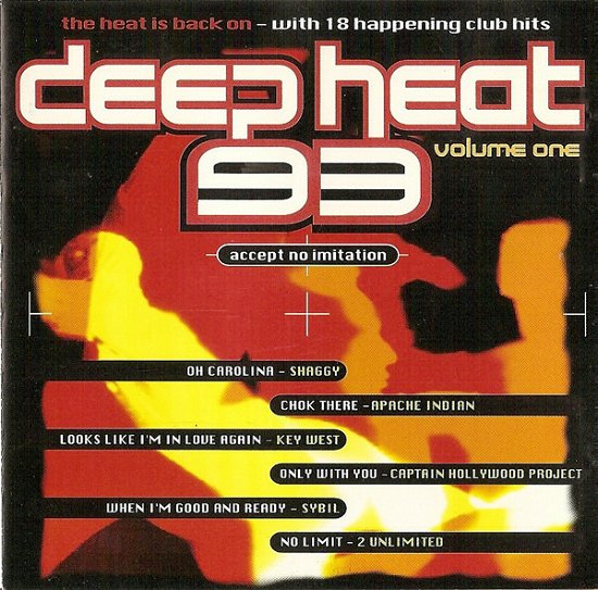 Cover for Deep Heat '93 Vol.One · The Heat Is Back On - With 18 Happening Club Hits (CD)
