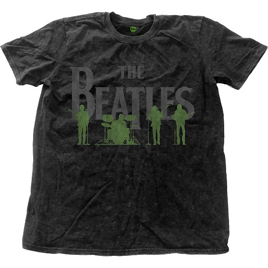 Cover for The Beatles · The Beatles Unisex T-Shirt: Saville Row Line-Up (Wash Collection) (T-shirt) [size S] [Black - Unisex edition] (2017)