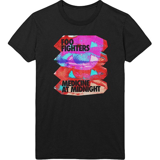 Cover for Foo Fighters · Foo Fighters Unisex T-Shirt: Medicine At Midnight (T-shirt) [size S] [Black - Unisex edition] (2021)