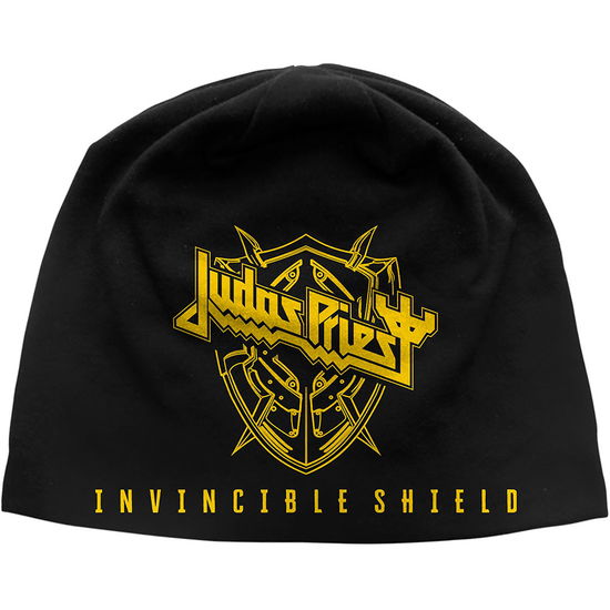 Cover for Judas Priest · Judas Priest Unisex Beanie Hat: Invincible Shield JD Print (Black) (TØJ) (2025)