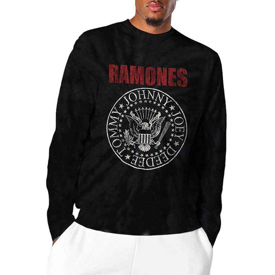 Ramones Unisex Long Sleeve T-Shirt: Presidential Seal (Wash Collection) - Ramones - Koopwaar -  - 5056561017518 - 