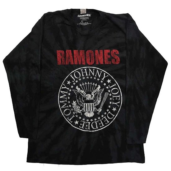Ramones Unisex Long Sleeve T-Shirt: Presidential Seal (Wash Collection) - Ramones - Merchandise -  - 5056561017518 - 