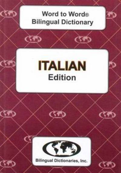 Cover for C. Sesma · English-Italian &amp; Italian-English Word-to-Word Dictionary (Taschenbuch) (2010)