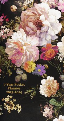 Cover for Peter Pauper Press Inc. · 2023-24 Midnight Floral 2-Year Pocket Planner (Calendar) (2022)