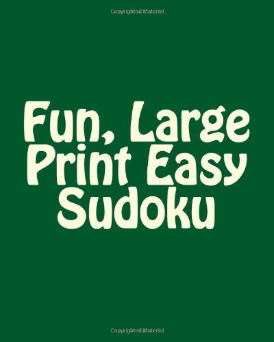 Cover for Praveen Puri · Fun, Large Print Easy Sudoku: Easy to Read, Large Grid Puzzles (Paperback Book) [Act Lrg edition] (2012)