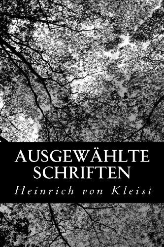 Cover for Heinrich Von Kleist · Ausgewählte Schriften (Paperback Book) [German edition] (2012)