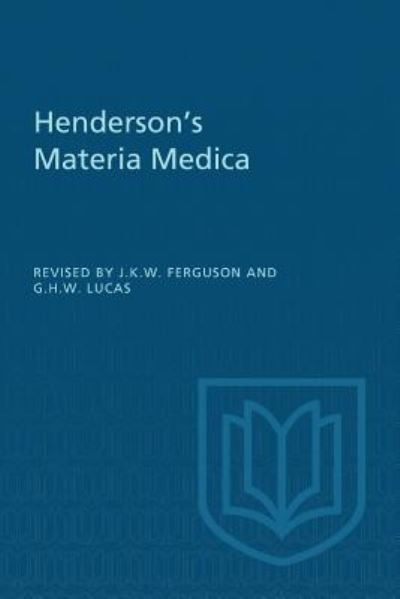 Cover for James K.W. Ferguson · Henderson's Materia Medica (Pocketbok) (1951)