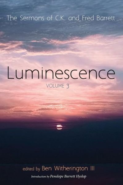 Cover for C. K. Barrett · Luminescence, Volume 3 (Book) (2018)
