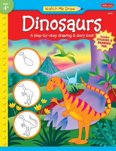 Cover for Jenna Winterberg · Dinosaurs: A Step-by-Step Drawing and Story Book (Paperback Book) [Act Csm St edition] (2006)