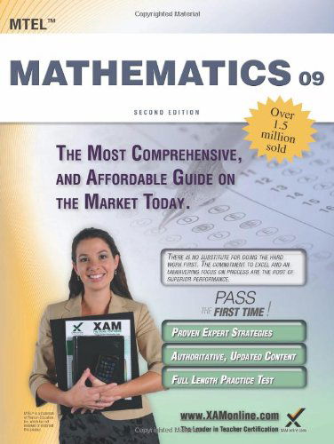 Cover for Sharon a Wynne · Mtel Mathematics 09 Teacher Certification Study Guide Test Prep (Paperback Book) [Second Edition, Revised edition] (2013)