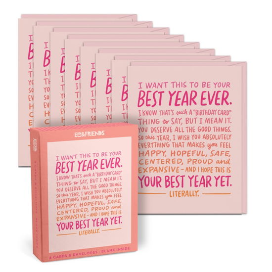 Em & Friends Best Year Yet Birthday Boxed Cards Singles - Em & Friends - Books - Knock Knock - 9781642465518 - August 14, 2025