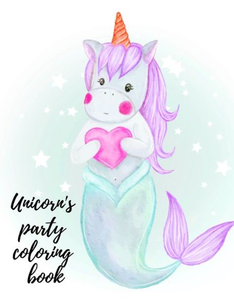 Cover for Cristie Publishing · Unicorn's party coloring book (Paperback Book) (2020)