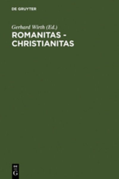 Cover for Gerhard Wirth · Romanitas,Christianitas (Book) (1982)