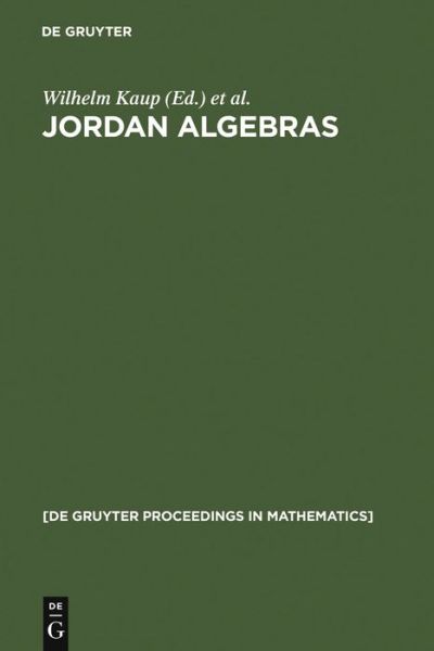 Cover for Kevin Mccrimmon · Jordan Algebras (Book) (1994)