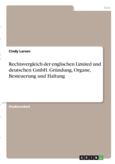 Cover for Larsen · Rechtsvergleich der englischen L (Book)