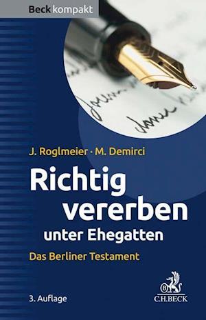 Cover for Julia Roglmeier · Richtig vererben unter Ehegatten (Paperback Book) (2021)