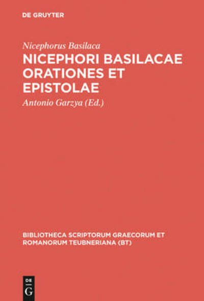 Nicephorus Basilaca:Nicephori Basilacae - Nicephorus Basilaca - Kirjat - K.G. SAUR VERLAG - 9783598715518 - 1984
