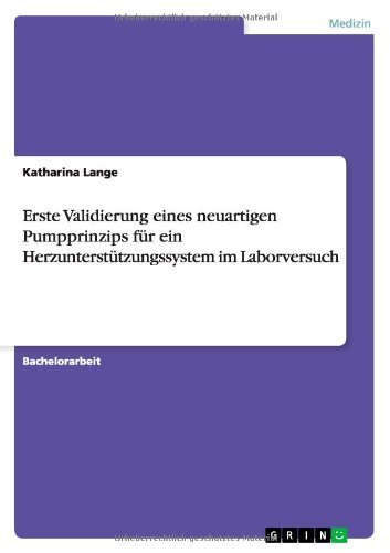 Cover for Lange · Erste Validierung eines neuartige (Book) [German edition] (2014)