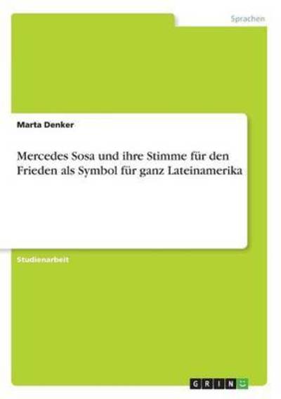 Cover for Denker · Mercedes Sosa und ihre Stimme fü (Book) (2016)